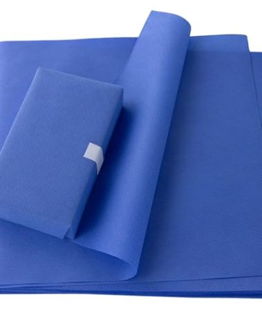 100PCs SMMS Sterilization Wrap Sheet 12" x 12" by VASTMED | Autoclave Non-Woven 60g Sterilization Wrap for Surgical Instruments | Non-Sterile Sterilization with Steam & EO