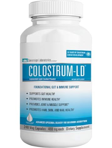 Colostrum-LD Capsules Colostrum with Liposomal Delivery - High Absorption - 240 Capsules