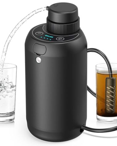 BKLES Water Filter Camping – Electric Portable Water Purifier Survival, 0.01 Micron, 6-Stage Water Filtration System Survival with Emergency Lighting for Hiking, Backpacking, Travel – BK-2000