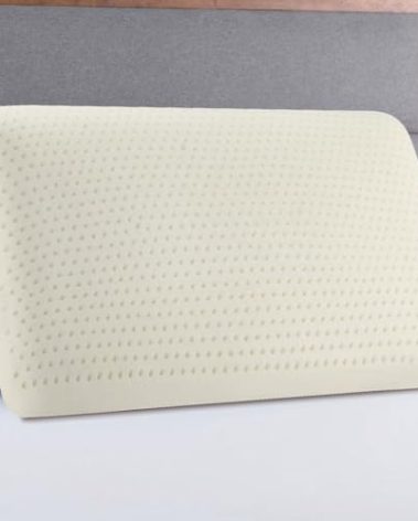 Bouhmoy Talalay Latex Pillow, Luxury Queen Sleeping Bed Latex Foam Pillow for Side, Back, and Stomach Sleepers, Extra Soft, Removable Breathable Cotton Cover (Queen)