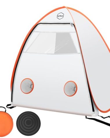 Gyfent Spray Paint Tent for Spray Painting, Portable Paint Booth Small Spray Shelter with Turntable Spray Booth Painting Station Spray Paint Tent Pop-up for Small DIY Projects Furniture