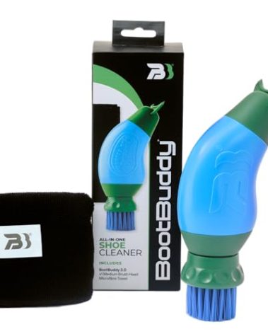 BootBuddy Shoe & Boot Cleaner Brush – Footwear Cleaning Kit for Hiking Boots, Golf Shoes, Football Boots, Running Shoes & Wellies – Cleans Mud, Dirt & Stains in Minutes – As Seen on Dragons’ Den