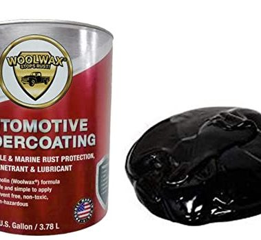 Woolwax One Gallon Auto Truck Undercoating Corrosion Inhibitor Thick Fluid Coating Long Lasting Resists Wash-off Film Barrier Protects For 2 Years and More. BLACK
