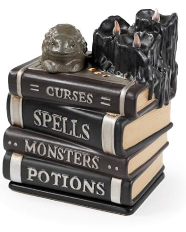 Scentsationals Wax Melt Warmer, Wax Warmer for Scented Wax Melts - Halloween Collection Book of Spells - Candle Wax Melter for Fragrance Cubes and Tarts