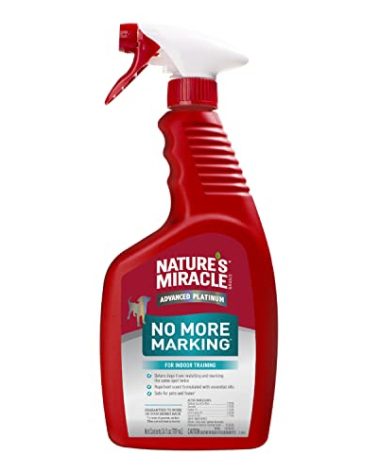 Nature's Miracle Advanced Platinum No More Marking, 24 Ounces, Helps Discourage Repetitive Pet Marking