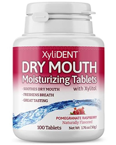 Nature's Stance XyliDENT Xylitol Tablets for Dry Mouth Relief - Stimulates Saliva, Freshens Breath, Reduces Acid Production, Fast Acting Extended Relief, 100 Count