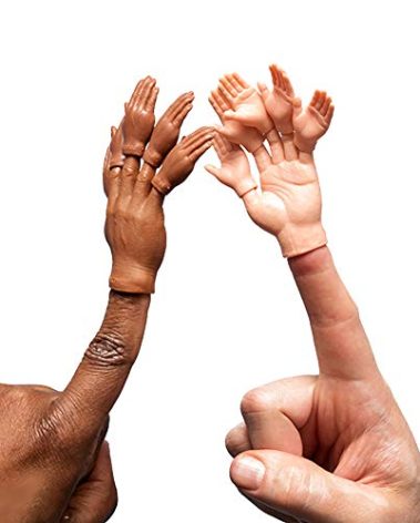 ACC Set of Ten Rubber Finger Hands for Two Finger Hands Mini Puppets