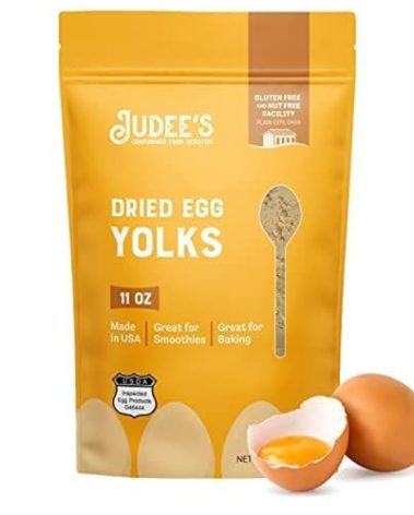 Judee's Dried Egg Yolk Powder - 11 oz - Baking Supplies - Delicious and 100% Gluten-Free - Perfect for Homemade Baked Goods, Sauces, Ice Cream Toppings, and More - Great Source of Protein