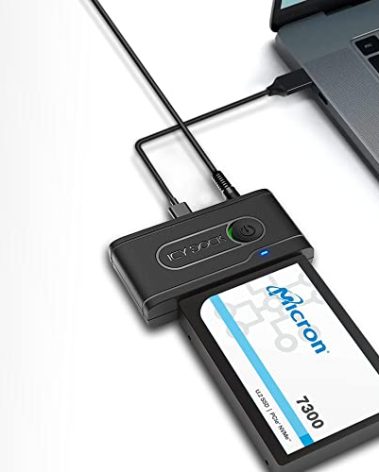 ICY DOCK USB 3.2 Gen 2 (10Gbps) to U.2 NVMe SSD Thunderbolt 4 Port Compatible Reader Adapter with USB-C+A Cables | EZ-Adapter Ex MB931U-1VB R1