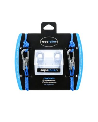 Roperoller - Cord and Rope Tightening and Cinching Tool with Rollercam Technology - Easy Secure Tie Down for Outdoor, Camping, and Boating Guy Lines - 6-Pack Includes Accessory Cord and Carry Case