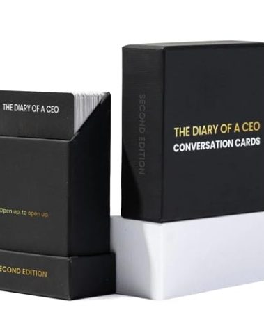 The Diary Of A CEO Conversation Cards by Steven Bartlett - 2nd Edition - Couples Card Game, Deep Question for Intimacy and Reconnection - Conversation Starters, Relationship & Date Night Cards