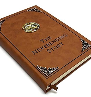 The Neverending Story Book Auryn Bastian Atreyu Replica Novel Brown