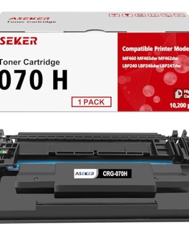 ASEKER Canon 070h Black High Yield Toner Cartridge Compatible for Canon 070H CRG070H CRG-070H for Canon ImageCLASS MF465dw MF462dw LBP247dw MF460dw MF461dw LBP240dw LBP243dw LBP246dw Printers