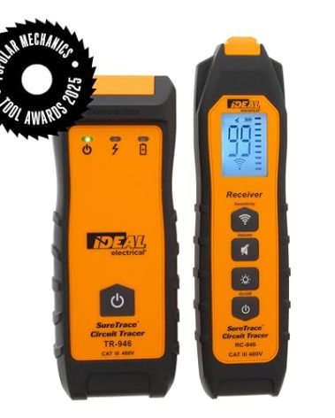 Ideal Electrical SureTrace Digital Circuit Tracer (61-946) 0-480 Volts AC/DC with Backlit Display — Find Breakers, Fuses, Wires, Dead Shorts, and Splice Errors
