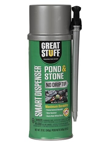 GREAT STUFF 99112849 Smart Dispenser Pond & Stone, 12 oz, Black