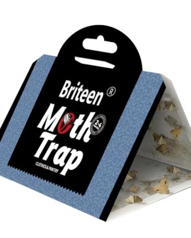 Pantry Moth Traps 10-Packs Safe and Effective for Food and Clothing- Glue Traps with Pheromones for Wool Closet Carpet Food and Cupboard