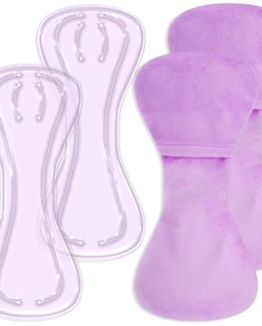 Reusable Perineal Cooling Pad for Postpartum,Gel Pregnant Ice Pack for Postpartum Soothing Relief, Hot Cold Packs for Women After Pregnancy(2 Pcs+2 Washable Sleeves)