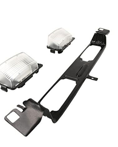 ASTAMOTOR 1 PCS Rear License Plate Lamp Bracket Frame + 2 PCS Full LED License Plate Lighting fit for Infiniti G35 G37 Replace# 96252-JL00A