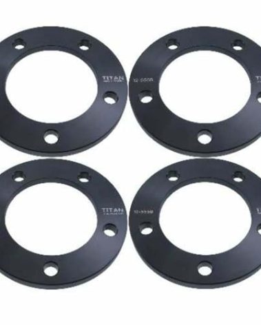 1/2" 5x5.5 Wheel Spacers - Wider Stance, Increased Clearance, Fits Jeep CJ Fits Dodge Ram Fits Ford Bronco Trucks - 1/2 Inch (50mm), 5x139.7 - Set of 4 - Black