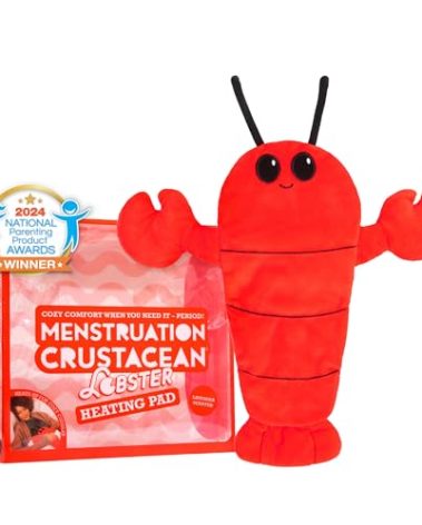 Menstruation Crustacean Lobster – The Original Viral Cuddly & Cute Plush Lavender Scented Heating Pad for Cramps