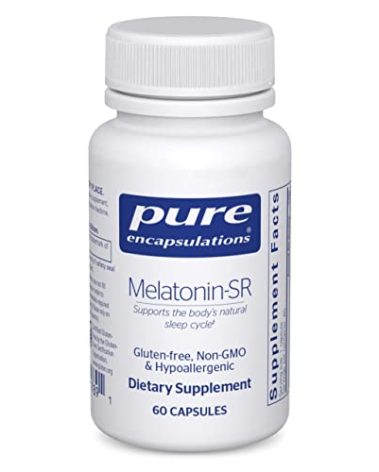 Pure Encapsulations Melatonin-SR - Extended Release Melatonin - Supports Restful Sleep* - Sleep Supplement - Gluten Free & Vegan - 60 Capsules