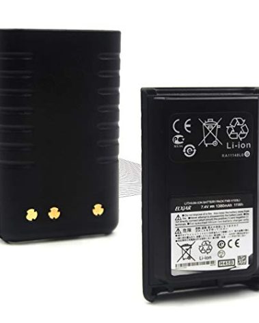 elxjar (2-Pack) 7.4V 1380mAh FNB-V103LI Li-ion Replacement Battery for Vertex VX-228 VX-230 VX-231 VX-234 Two Way Radios