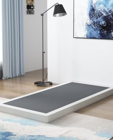 Vehowy Low Profile Box Spring TwinXL Size, 3 Inch Box Spring for TwinXL Bed, Heavy Duty Mattress Foundation, Metal Bed Base,Non-Slip,Easy Assembly