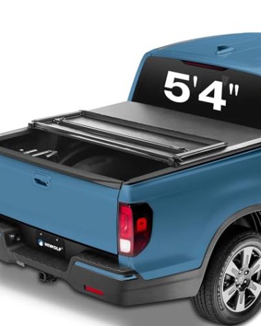 HIWOLF Soft Tri-Fold Truck Bed Tonneau Cover Fits 2017-2025 Honda Ridgeline with 5'4" Bed (64") |PRX3|On Top|