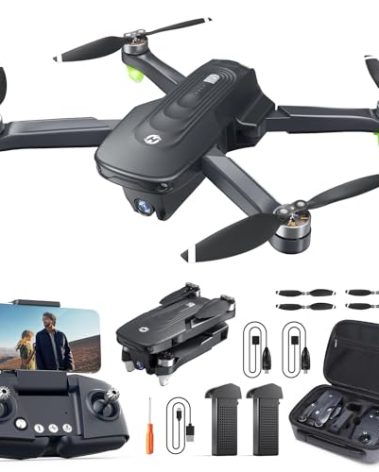 Holy Stone GPS Drone with 4K Camera for Adults, HS175D RC Quadcopter with Auto Return, Follow Me, Brushless Motor, Circle Fly, Waypoint Fly, Altitude Hold, Headless Mode, 46 Mins Long Flight