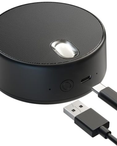 ROFALL USB Computer Speakers with Microphone, PC Laptop Speaker with Mic, 2 Sound Modes, Hand Free Enhanced Voice Pick up, Compatible with Zoom for Personal Call and Home Office Meeting