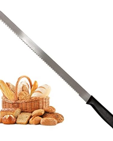 Kiss Core 18.1-inch Bread Knife for Homemade Bread, Long Serrated Knife Stainless Steel Loaf Cutter for Cakes, Sandwiches