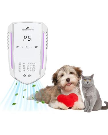 Morrerfresh Cat Litter Deodorizer 99% Pets Poof Odor Eliminator White for Home Pets Litter Box Room Toilet Garage