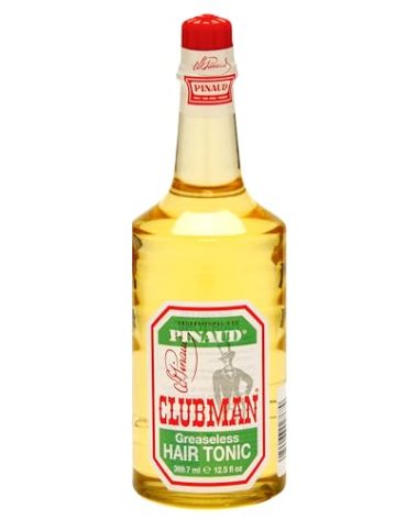 Clubman Pinaud Hair Tonic for Men – Classic Greaseless Hair Tonic for Hair Growth, Strengthening Scalp Treatment, 12.5 fl oz