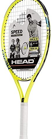 HEAD Speed Kids Tennis Racquet - Beginners Pre-Strung Head Light Balance Jr Racket - 23 Inch, Yellow