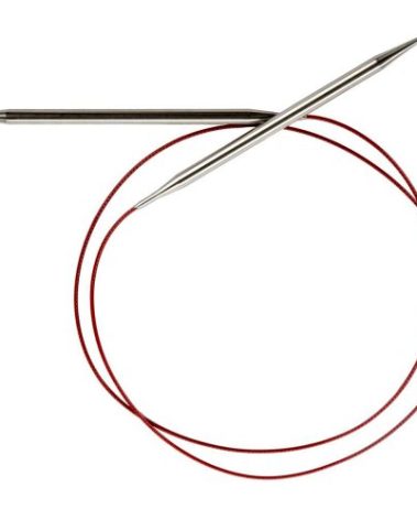 ChiaoGoo Red Lace Circular 40 inch (102cm) Stainless Steel Knitting Needle Size US 5 (3.75mm) 7040-5