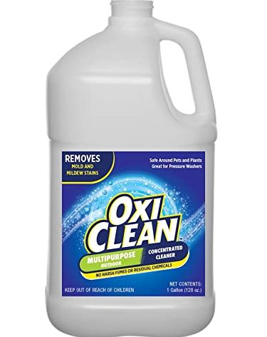 OxiClean - Outdoor Multipurpose Concentrated Cleaner - Cleaning Supplies - Cleaning Products - Cleaner for Concrete, Vinyl, Grill, Patio Furniture - Degreaser for Cement and Brick