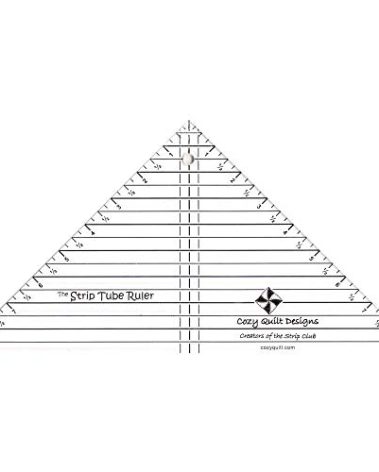 Strip Tube Ruler™ - 9.5" x 9.5" x 13.25" Top-Selling Quilting Tool for Perfect Half Square Triangles