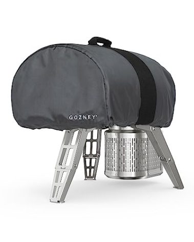 Gozney Roccbox Portable Pizza Oven Cover, 900D Waterproof Cover for Outdoor Pizza Oven with Heavy-Duty Strap for Ease Transport, Black