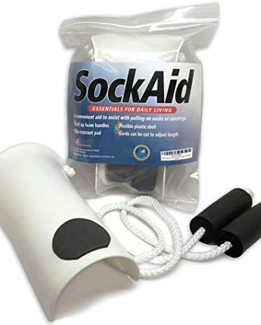 RMS Deluxe Sock Aid - Socks Helper with Foam Handles (for Regular Socks)