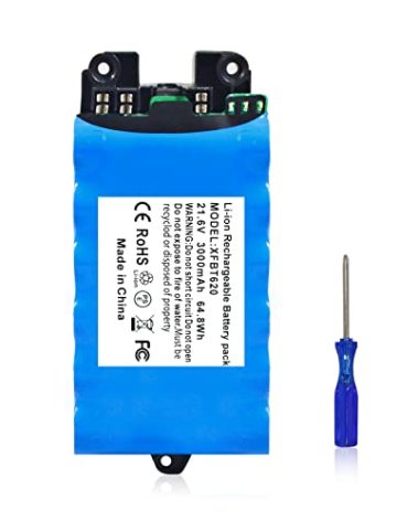 Moccdor 3000mAh Replacement Lithium-Ion Battery for Shark XFBT620 Battery, Compatible with Shark IX140 IX141 IX142 IZ140 IZ140C IZ141C IZ142 UZ145 Cordless Vacuum Cleaners