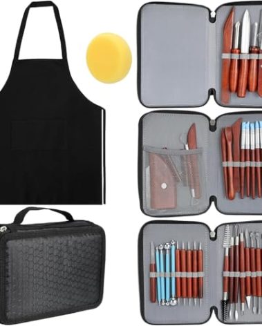 Blisstime 42pcs Pottery Tools, Clay Tools, Sculpting Tools, Pottery Kit, Air Dry Clay Tools, Pottery Clay Kit for Pottery Wheel, DIY Arts and Crafts