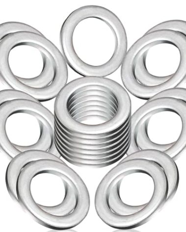 20-Pack 14mm Oil Drain Plug Gasket Crush Washers - Premium Seal Replacement for Mazda 2/3/5/6, CX-3/CX-30/CX-5/CX-7/CX-9, MPV, MX-5/MX-6, RX-7/RX-8 (Fits OEM #9956-41 - 400), by DCWecher