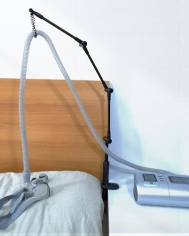 WAHAH Foldable Aluminum CPAP Hose Holder & Accessories - Versatile, Adjustable & Secure. Avoid Tangling of CPAP Hoses, CPAP Accessories