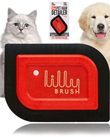 Lilly Brush Mini Pet Hair Detailer | Reusable Fur Remover for Car Interior, Carpet, Couch & Furniture