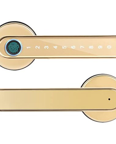 Laxre 4-in-1 Keyless Entry Smart Lock, Fingerprint + Code + Mechanical Keys + Bluetooth