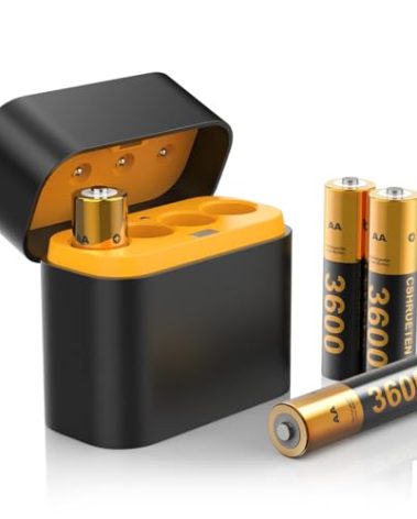 for Meta Quest 2/3/3S Controller Accessories Rechargeable Battery Pack with Charger, 4 Pack 1.5V 2400mAh Long-Lasting Battery with Charging Storage Box for Oculus Quest 2/3/3S Controller Accessories