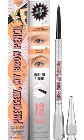 Benefit Precisely My Brow Detailer Microfine Detailing Brow Pencil #3 Warm Light Brown, 0.0007 Ounce