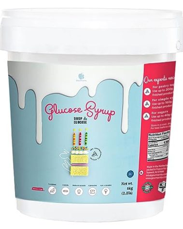 Gourmanity Glucose Syrup for Baking, Liquid Glucose Syrup Perfect as a Sweetener, Thickener and Moisture Retaining Agent, Great for Confectioner’s and Fondant Glaze, Kosher, 2.2lb