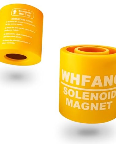 Solenoid Magnet, Solenoid Valve Magnet Tool #TLMKC, 18mm Solenoid Valve Troubleshooting Magnet Tool Fits Most Industry Valves, 1 Pcs (Yellow)