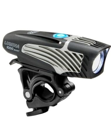 NiteRider Lumina 1000 Boost USB Rechargeable Bike Light Powerful Lumens Bicycle Headlight LED Front Light Easy to Install for Men Women Road Mountain Adventure Commuter Cycling Safety Flashlight